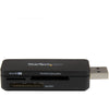 Star Tech.com USB 3.0 External Flash Multi Media Memory Card Reader - SDHC MicroSD