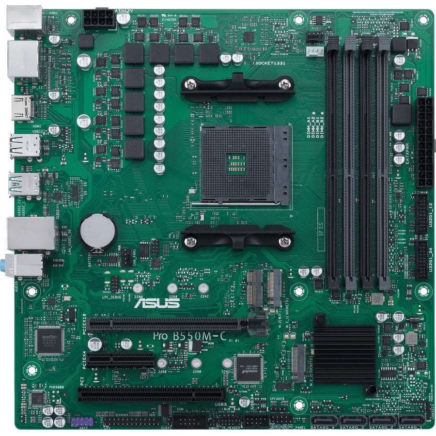 Asus PRO B550M-C/CSM Desktop Motherboard - AMD Chipset - Socket AM4 - Micro  ATX