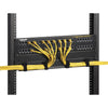Black Box Horizontal Rackmount IT Cable Manager - 1U, 19" , Single-Sided Metal