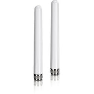 TRENDnet 5/7 dBi Outdoor Dual Band Omni Antenna Kit, N-Type Male Connectors, Supports 2.4 And 5 GHz, Omni-Directional Antennas, Use With 802.11ac/n/g/b/a Routers And Access Points, White, TEW-AO57