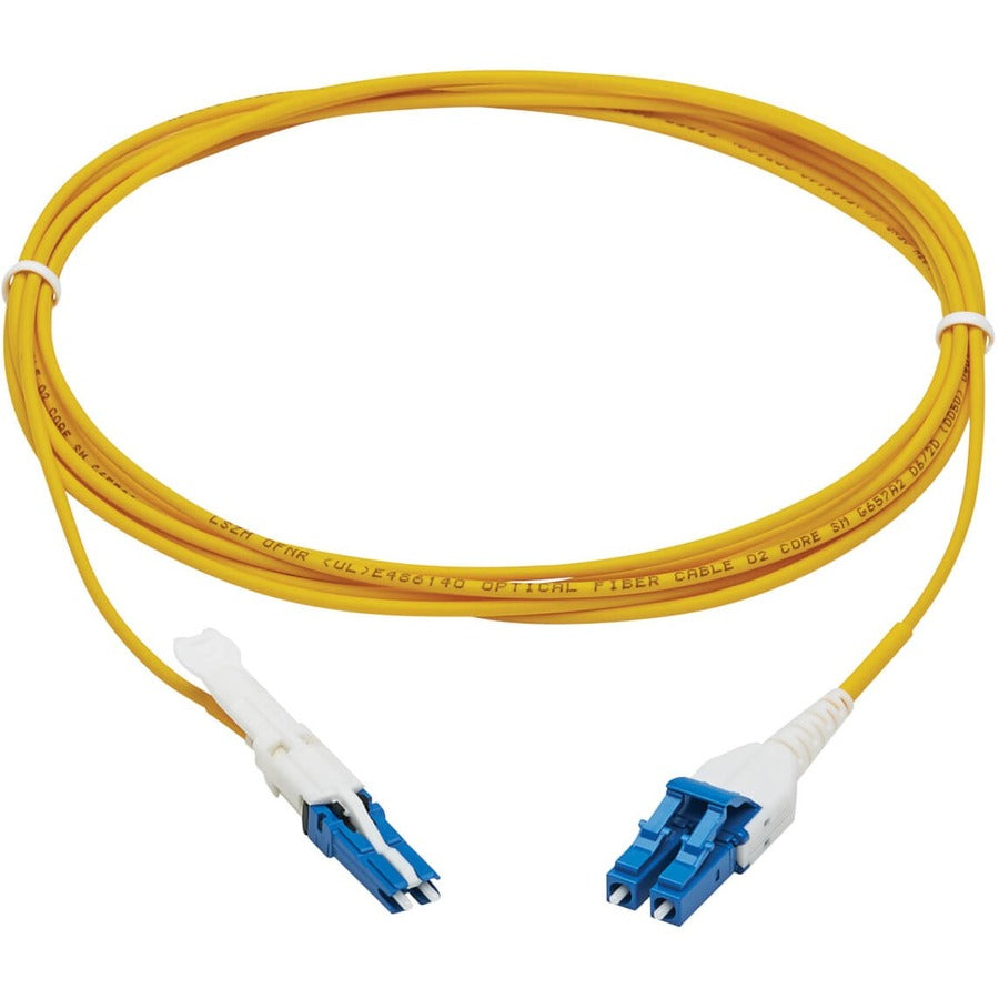 Tripp Lite Duplex Singlemode SMF Fiber Optic Cable OS2 LSZH CS-UPC LC-UPC 5M