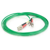 C2G 1m LC-ST 62.5/125 OM1 Duplex Multimode PVC Fiber Optic Cable - Green