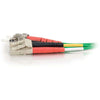 C2G 1m LC-ST 62.5/125 OM1 Duplex Multimode PVC Fiber Optic Cable - Green