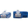 Tripp Lite Right-Angle Cat6 UTP Patch Cable (RJ45) - 1 ft., M/M, Gigabit, Molded, Blue