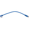 Tripp Lite Right-Angle Cat6 UTP Patch Cable (RJ45) - 1 ft., M/M, Gigabit, Molded, Blue