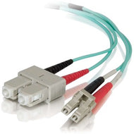 C2G 2m LC-SC 50/125 Duplex Multimode OM4 Fiber Cable - Aqua - 6ft