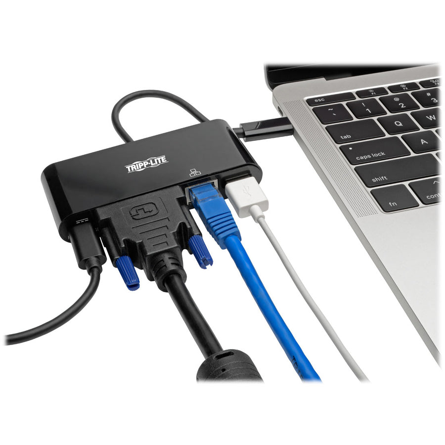 Tripp Lite USB C to DVI Multiport Adapter Converter Docking