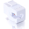 C2G 180 Degree Cat6 RJ45 UTP Keystone Jack - White