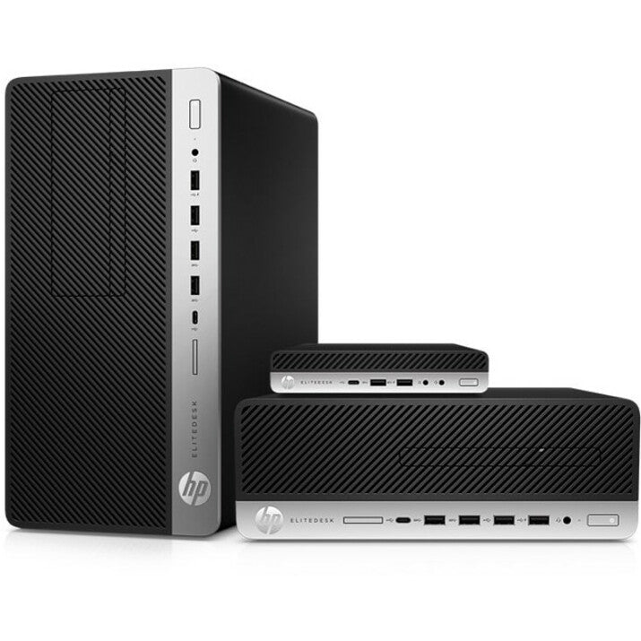 HP EliteDesk 705 G4 Desktop Computer - AMD Ryzen 5 PRO 2400G 3.60 GHz - 8  GB RAM DDR4 SDRAM - 256 GB SSD - Small Form Factor