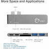 SIIG Thunderbolt 3 USB-C Hub with Card Reader & PD Adapter - Space Gray