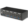 StarTech.com 4 Port Dual Monitor Dual Link DVI KVM Switch 1440p Dual Screen/View/ Display Compact USB KVM Switch w/USB 3.0 Hub & Audio TAA