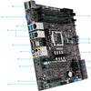 Asus WS C246M PRO Workstation Motherboard - Intel Chipset - Socket H4 LGA-1151 - Intel Optane Memory Ready - Micro ATX