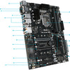 Asus WS C246 PRO Workstation Motherboard - Intel Chipset - Socket H4 LGA-1151 - Intel Optane Memory Ready - ATX