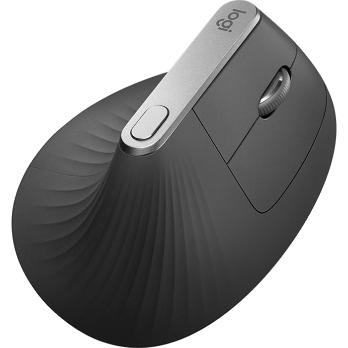 Logitech 910-005447 MX Vertical Advanced Ergonomic Mouse, Bluetooth/Radio  Frequency, 4000 dpi, Graphite