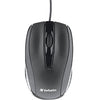 Verbatim Corded Notebook Optical Mouse - Black