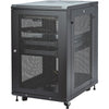 StarTech.com 18U 19" Server Rack Cabinet - 4 Post Adjustable Depth 2-30" Mobile Locking Vented IT/Data Network Enclosure w/Casters & Shelf