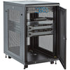 StarTech.com 18U 19" Server Rack Cabinet - 4 Post Adjustable Depth 2-30" Mobile Locking Vented IT/Data Network Enclosure w/Casters & Shelf