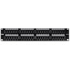 TRENDnet 48-Port Cat5-5e RJ-45 UTP Unshielded Patch Panel, Wallmount Or Rackmount, 100Mhz, Cat5e Krone Connectors, Color-Coded Labeling, Cat3,Cat5e,Cat4,Cat3 Compatible, 2U Rackmount, Black, TC-P48C5E