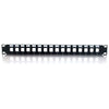 C2G 16-Port Patch Panel - Blank Keystone - 1U - 19"