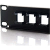 C2G 16-Port Patch Panel - Blank Keystone - 1U - 19"