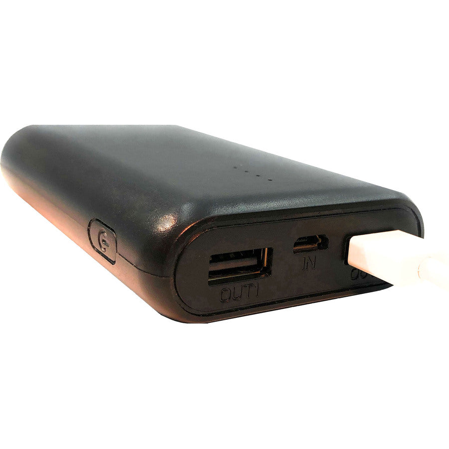 Aluratek Portable Battery Charger - Power bank - 5000 mAh - 2 A - 2 output  connectors (USB)