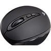 V7 Wireless Ergonomic 7-Button/Adjustable DPI Mouse- MW400 - Black