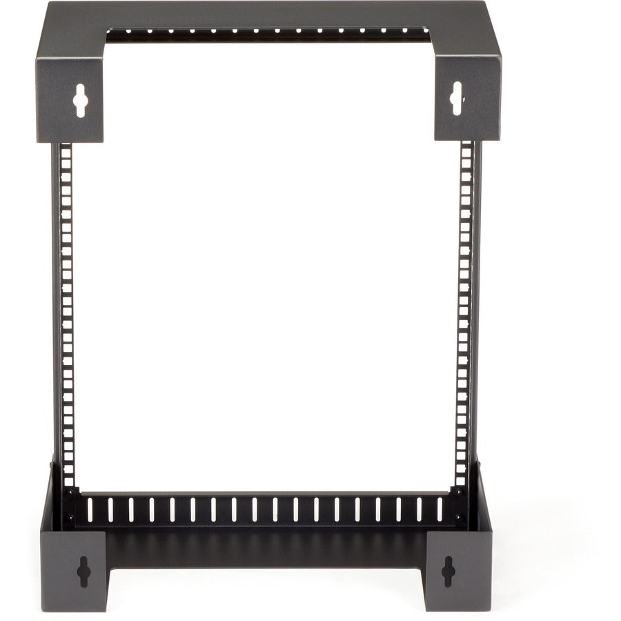 2-Post Open Frame Server Rack, 12U, Switch-Depth, Wall-Mount