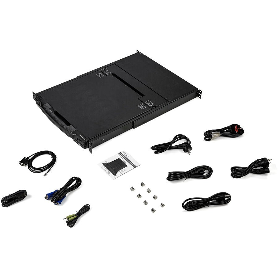 StarTech.com Dual Rail Rackmount KVM Console HD 1080p - DVI/VGA