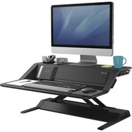 Fellowes Lotus; DX Sit-Stand Workstation - Black