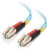 C2G 4m LC-LC 10Gb 50/125 Duplex Multimode OM3 Fiber Cable - Aqua - 13ft