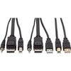 Tripp Lite DisplayPort KVM Cable Kit 4K USB 3.5mm Audio 3xM/3xM USB MM 10ft